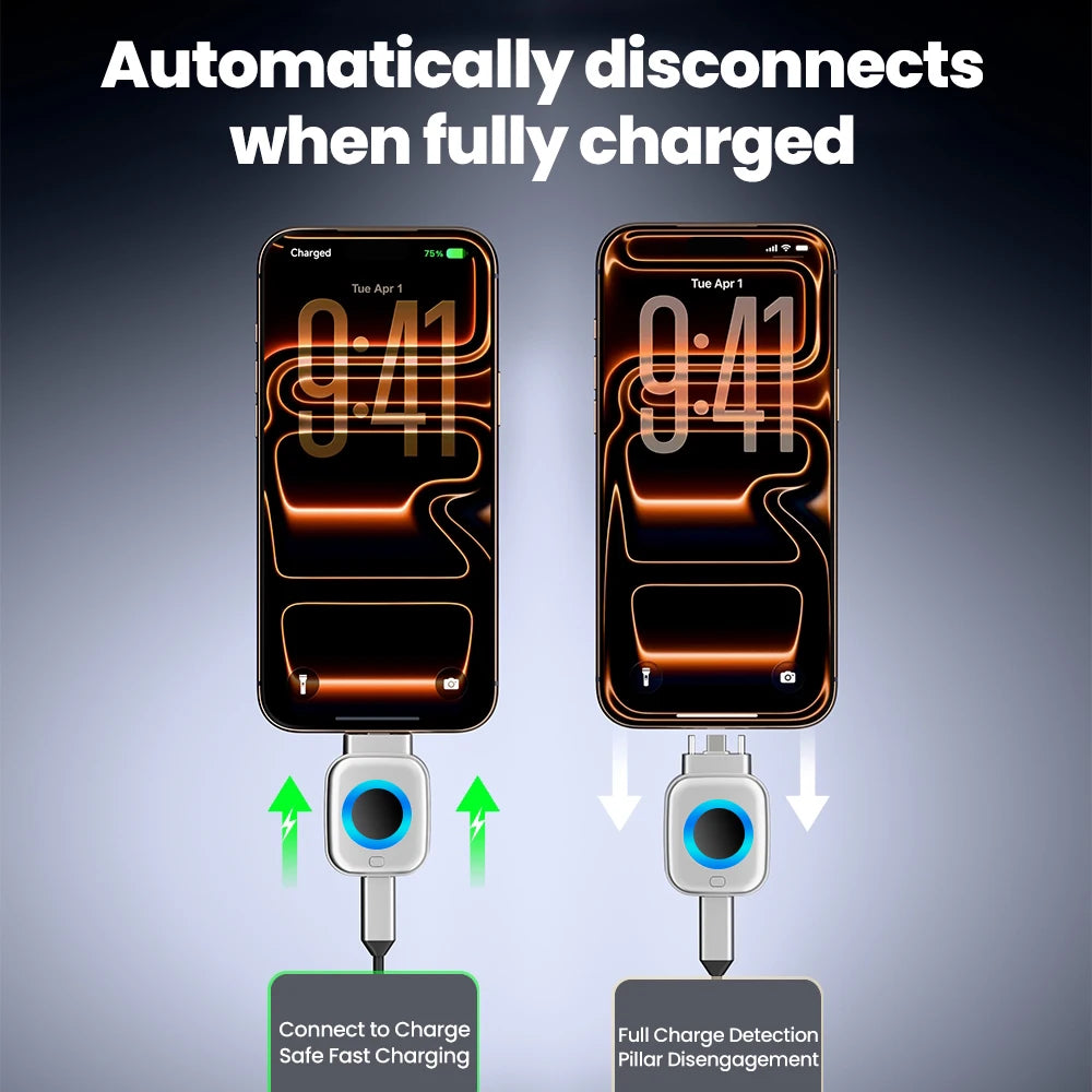 USB C Phone Fully Charged Intelligent Separator Type-C 140W Fast Charging Adapter Phones Full Charge Auto Power Cut Off Charger