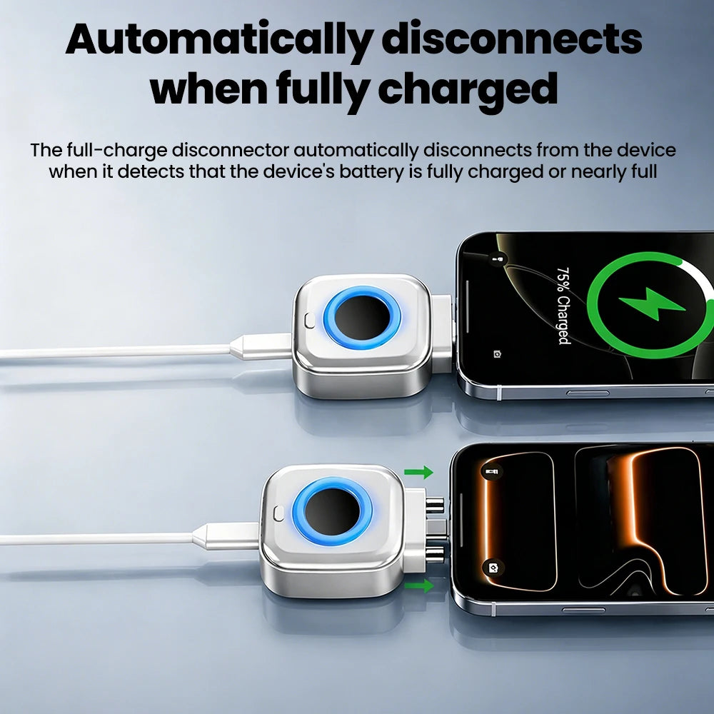 USB C Phone Fully Charged Intelligent Separator Type-C 140W Fast Charging Adapter Phones Full Charge Auto Power Cut Off Charger