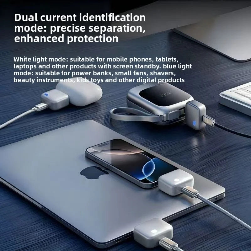 Fully Charged Smart Automatic Separator, Mobile Phone Overcharge Protection, Automatic Power-Off Data Cable, 140W Fast Charging