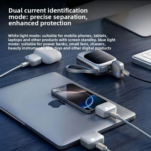 Fully Charged Smart Automatic Separator, Mobile Phone Overcharge Protection, Automatic Power-Off Data Cable, 140W Fast Charging