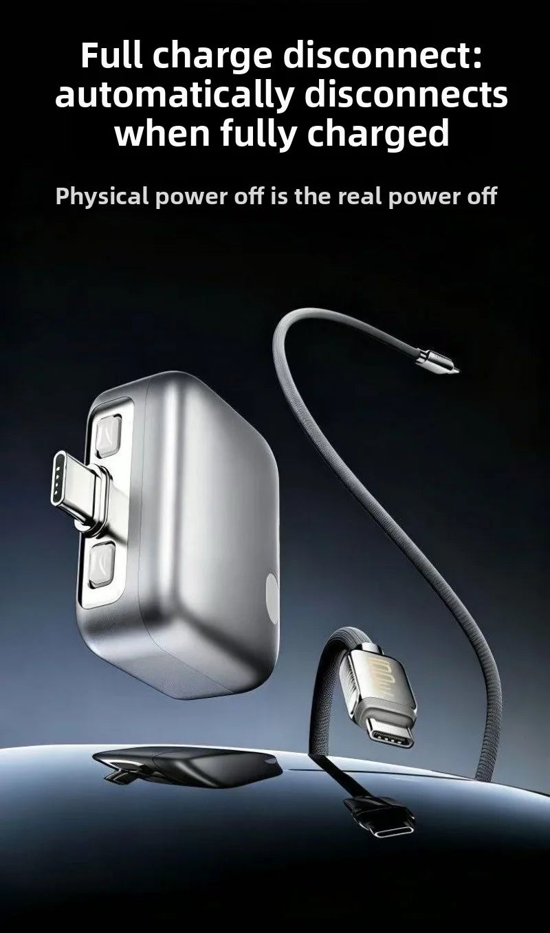 Fully Charged Smart Automatic Separator, Mobile Phone Overcharge Protection, Automatic Power-Off Data Cable, 140W Fast Charging