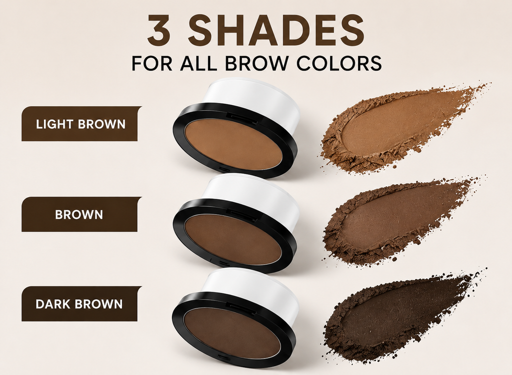 "Eyebrow Stamp Powder Kit – Waterproof Professional Brow Stencil & Enhancer"