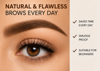 "Eyebrow Stamp Powder Kit – Waterproof Professional Brow Stencil & Enhancer"